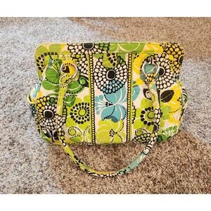 Vera Bradley Limes Up Quilted Floral Frame Bag